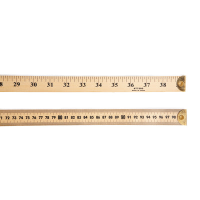 Meter Stick Ruler with Metal End, Pack of 6
