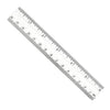 Plastic Ruler, 6", Inches-Metric, Clear, Pack of 48