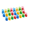 Pencil Sharpener with Cone Shaped Shaving Receptacle, Assorted Colors, 24 Per Pack