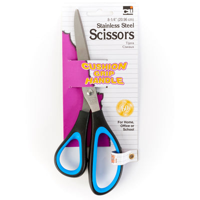Cushion Grip Scissors, 8.25" Bent, Pack of 6