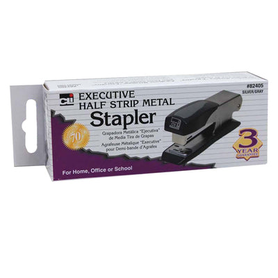 Executive Half Strip Metal Stapler, Pack of 6
