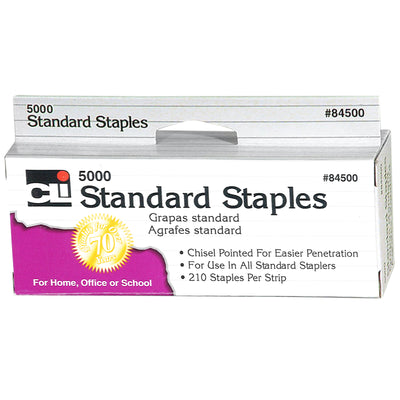 Standard Staples, 5000 Per Pack, 20 Packs