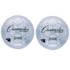 Extreme Soccer Ball, Size 4, Silver, Pack of 2