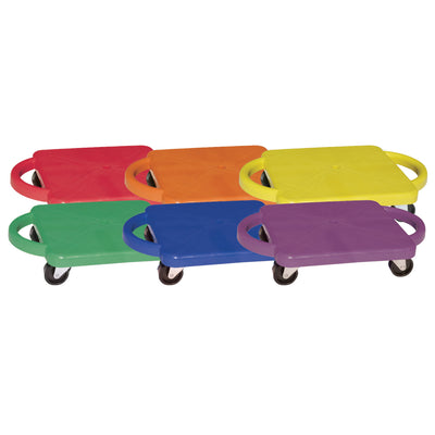 Plastic Standard Scooter Set with Handles, Set of 6