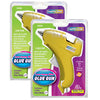 Low-Temp Mini Glue Gun, Yellow, 5.5" x 4", 1 Glue Gun + 3 Glue Sticks Per Pack, 2 Packs