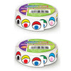 Multicolor Wiggle Eyes Stickers Roll, 2 Rolls