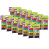 Regular Craft Sticks, Bright Hues Assorted, 4 1-2" x 3-8" x 2mm, 150 Per Pack, 12 Packs