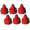 Tap-N-Glue® Glue Cap, Red, 1" Diameter, 6 Caps