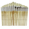 Beginner Paint Brushes, Preschool Brush Set, 6" to 8" long, 24 Brushes