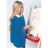 Long Sleeve Plastic Art Smock, Ages 3+, Blue, 22" x 18", 1 Count
