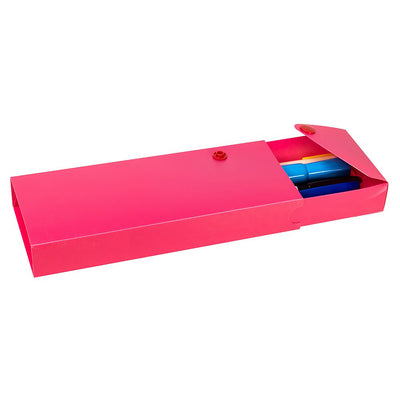 Slider Pencil Case, Assorted Tropic Tones Colors, Pack of 24