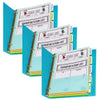 5-Tab Index Dividers with Multi-Pockets, Bright Color Assortment, 8-1-2 x 11, 3 Sets