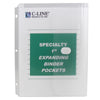 Super Heavyweight Poly Binder Pockets, Clear, Side Loading, 11" x 8.5", Pack of 10