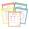 Reusable Dry Erase Pockets, Primary Colors, 9 x 12, Pack of 25