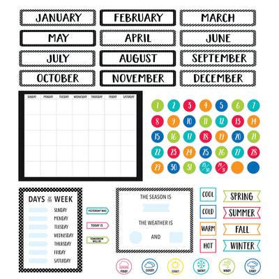 Core Decor Bulletin Board Calendar Set
