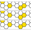 Busy Bees Honeycomb EZ Border™, 48 Feet Per Pack, 3 Packs