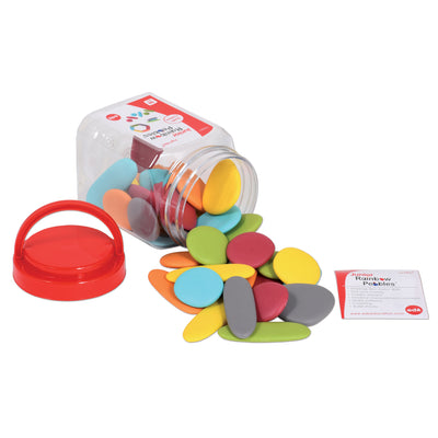 Junior Rainbow Pebbles® - Earth Colors - Mini Jar - Set of 36