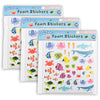 Foam Stickers, Sea Life, 168 Per Pack, 3 Packs