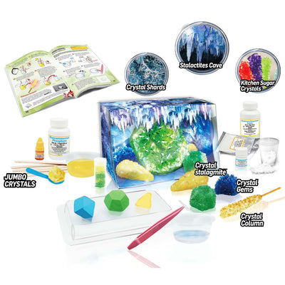 Wild Science Environmental Science - Crystal Growing Caves & Geodes Chemical Kit