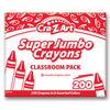 Super Jumbo Crayon Classroom Pack, 200 Count