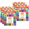 Play & Learn ABC Numbers & Shapes Creative Art & Activity Book, Pack of 6