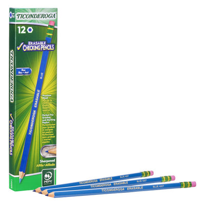 Erasable Colored Pencils™, Blue, 12 Per Pack, 2 Packs