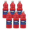 Ready-to-Use Tempera Paint, Red, 16 oz, Pack of 6
