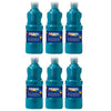 Ready-to-Use Tempera Paint, Turquoise, 16 oz, Pack of 6