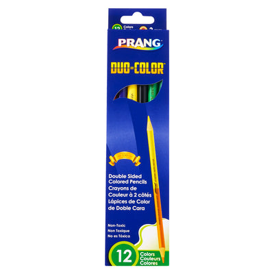 Duo Colored Pencils, 12 Color Set, 12 Sets