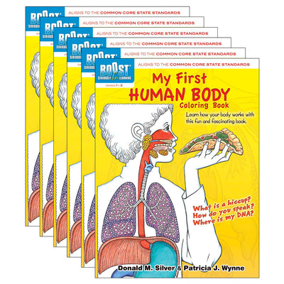My First Human Body Coloring Book, Pack of 6