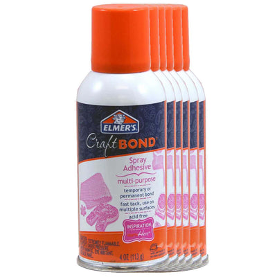 Craft Bond Multi-Purpose Spray Adhesive, 4 oz., Pack of 6