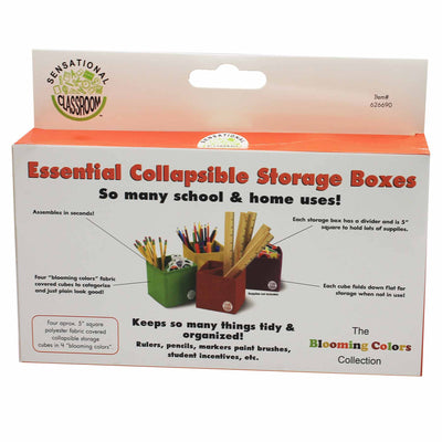 Essential Collapsible Storage Boxes, Set of 4