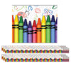 Crayons Layered Border, 35 Feet Per Pack, 6 Packs