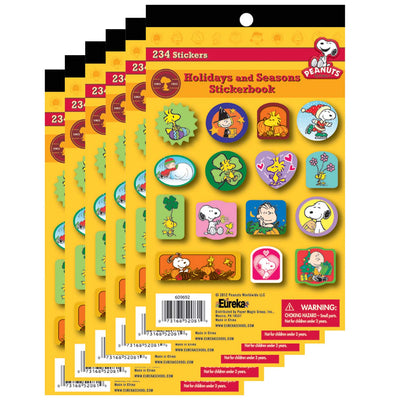 Peanuts® Seasons and Holidays Sticker Book, Pack of 6