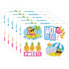 Jumbo Scented Stickers, Pineapple, 12 Per Pack, 6 Packs