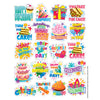 Birthday Theme Stickers, 120 Per Pack, 12 Packs