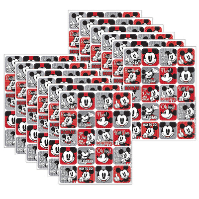 Mickey Mouse® Throwback Theme Stickers, 120 Per Pack, 12 Packs
