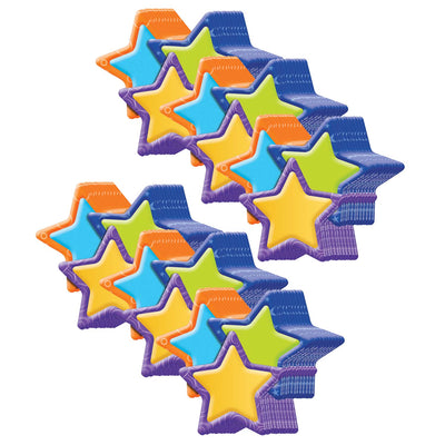 Color My World Stars Assorted Paper Cut Outs, 36 Per Pack, 6 Packs