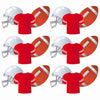 Football Assorted Cut Outs, 36 Per Pack, 6 Packs