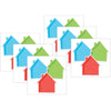 A Teachable Town Assorted Houses Paper Cut-Outs, 36 Per Pack, 6 Packs
