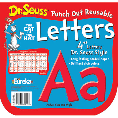 Dr. Seuss™ Red Deco 4" Letters, 217 Per Pack, 3 Packs