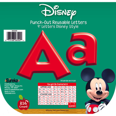 Mickey Mouse Clubhouse® Mickey Red Deco 4" Letters, 216 Per Pack, 3 Packs
