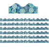 Blue Harmony Mandala Scalloped Deco Trim®, 37 Feet Per Pack, 6 Packs