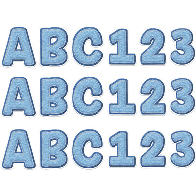 A Close-Knit Class Blue Felt Deco Letters, 179 Per Pack, 3 Packs