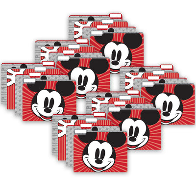Mickey Mouse® Throwback File Folders, 4 Per Pack, 6 Packs