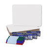 Magnetic Dry Erase Boards (9" x 12") with Colored Pens & Erasers, Set of 12