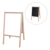 Natural White Dry-Erase-Black Chalkboard Marquee Easel, 42" x 24"