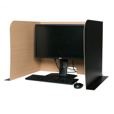 Computer Lab Privacy Screen, Small, 22" x 22.5" x 20", Pack of 12