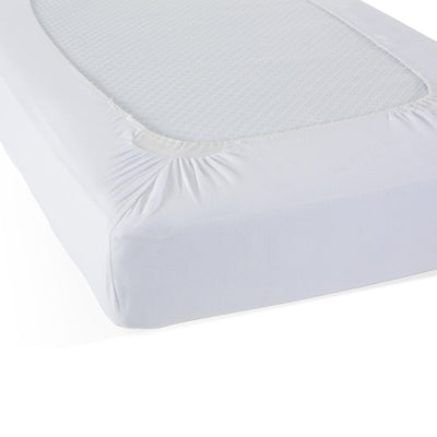 SafeFit™ Elastic Fitted Sheet, Compact-Size, White