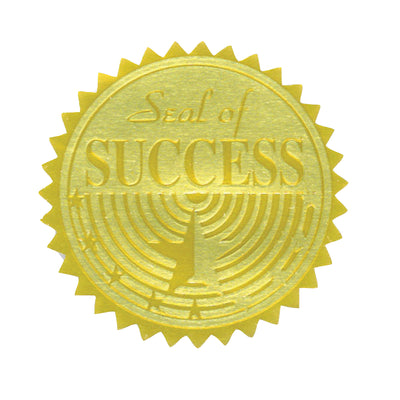 Gold Foil Embossed Seals, Seal of Success, 54 Per Pack, 3 Packs